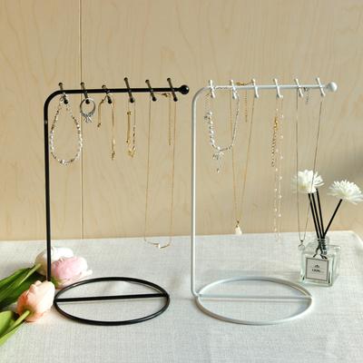 Jewelry Stand Display Necklace Stand Metal Plated Desktop Jewelry Storage Tower for Hanging Pendants Earrings Bracelet Rin