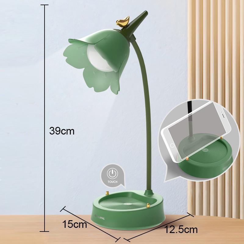 Novelty Rechargeable LED Table Lamp USB Touch 3-speed Dimming Kids Reading Eye care Indoor for Home Desk Decor Night Lamp Gifts