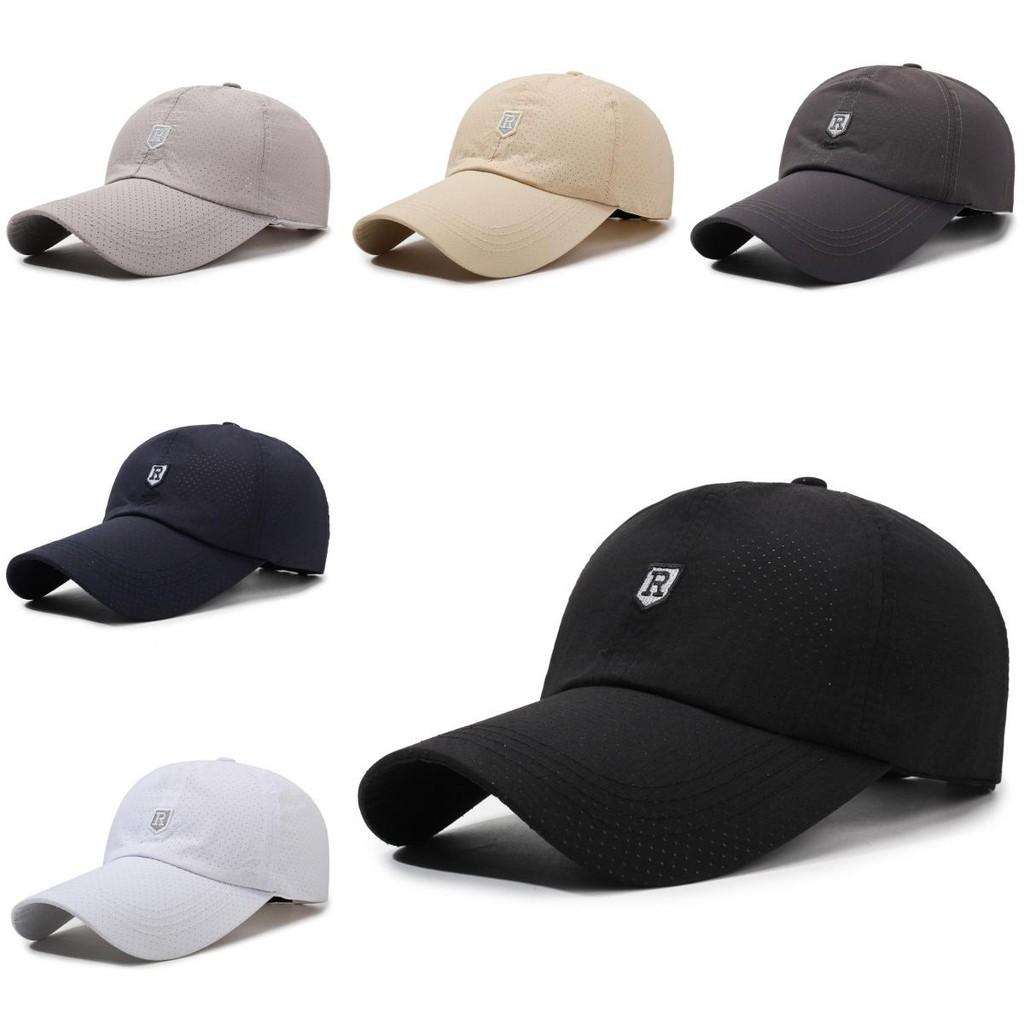 Embroidery R Letter Baseball Cap Outdoors Sun Protection Breathable Peaked Hat