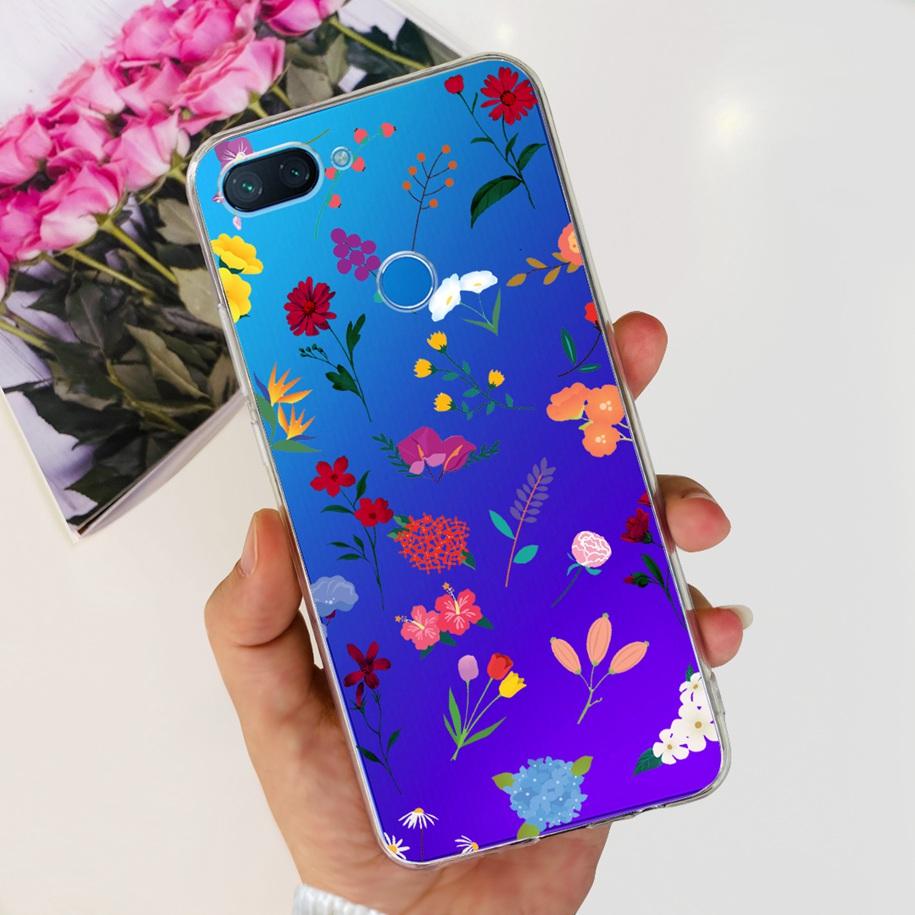 For Xiaomi Mi 8 Lite Case Fashion Soft Silicone Phone Case For Xiaomi Mi 8 SE / Mi 8 Pro Mi8 Lite Clear Tpu Cover Astronaut Capa