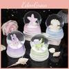 Resin Seashell Glowing Crystal Ball Mini Ornament For Children's Bedroom In Modern Minimalist Style