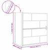 Black and Transparent Shower Screen 116 X 68 X 128 Cm