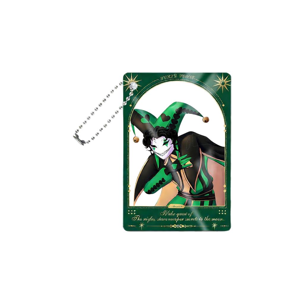 Carnival- Acrylic Transparent Card Pendant - Ita Bag Charm & Photo Prop Accessory (with Bead Chain)