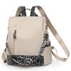 Women's Leopard Print Backpack Anti-Theft Travel Backpack Student Schoolbag