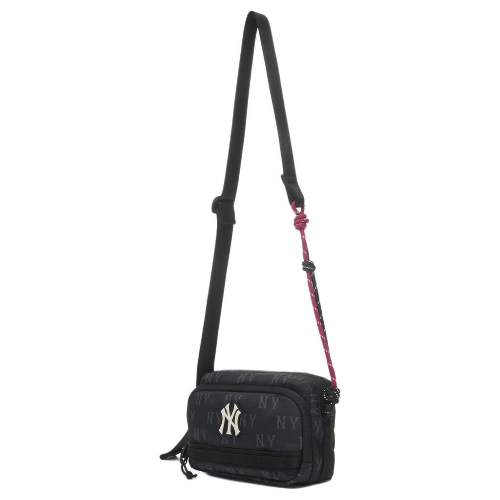 New MLB New York Yankees Polyester Crossbody Bag, Shoulder Bag Unisex Black 3ACRM045N-50BKS