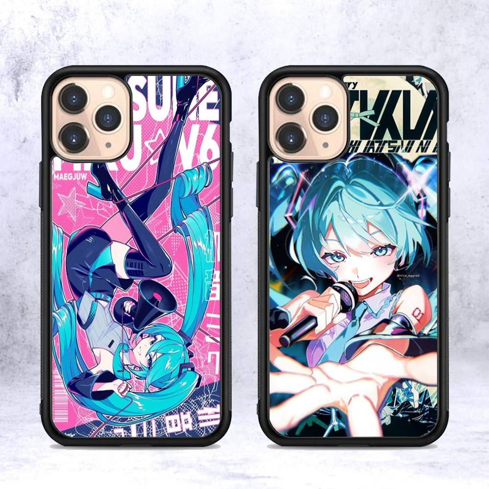 Popular Singer M-MikuS Cute Phone Case Wireless Charging PC+TPU For iPhone 11 12 13 14 15 16 17 Pro Max Plus Case