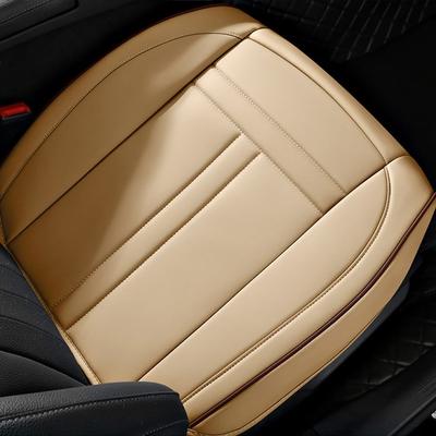 Universal Anti-Slip Car Seat Cover Full Wrap Nappa Leather Front Seat Cover Car Seat Protector Mat