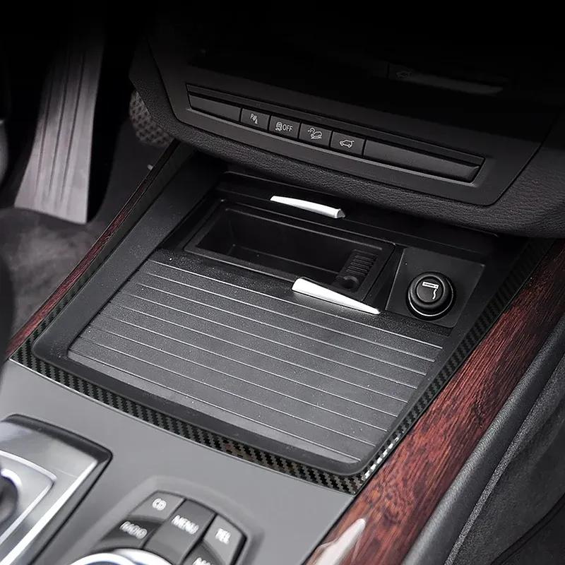 Stainless Steel Center Console Water Cup Holder Frame Decoration Cover Trim For BMW X5 E70 2008-2013 LHD Car Styling Interior