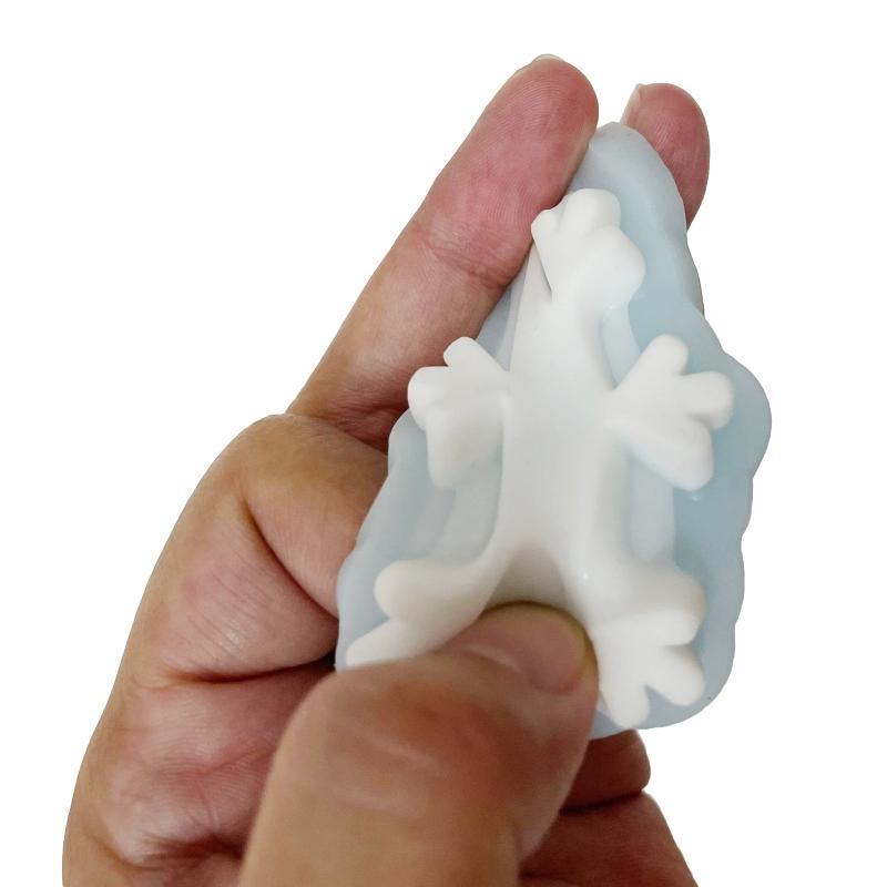 48 Stück Handquetschspielzeug Mini TPR Knetball Fidget Entspannungsball Neuheit Geschenk Weihnachten Thema Stressabbau Spielzeug Kleinkind Geschenk