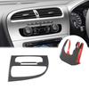 For Seat Leon 2005-2012 LHD RHD Real Carbon Fiber Car Dashboard Decoration Stickers Interior Decoration Stickers Car Accessories