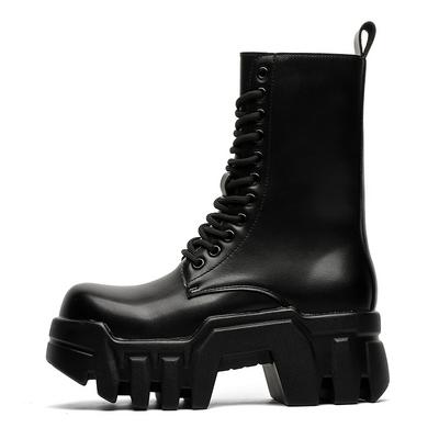 Fashion Leather Shoes For Man Platform Genuine Leather Big Size Shoes High Quality Designer Formal Platform Casual Shoes Outdoor