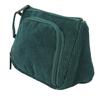 Cosmetic Bag Corduroy Large Capacity Handheld Portable Multi Functional Make Up Pouch for Women Girls Emerald