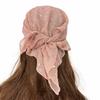 60cm*60cm Hairband Wrinkle Head Wraps Stylish Chemo Beanie Headwraps  All Season