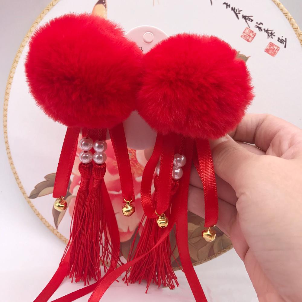 

Fashion Hair Accessories Bell Women Trassel Barrettes Headwear Hair Clip Hairpin фіолетовий