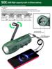 Emergency Multi-Function Hand-Crank Flashlight with Radio, SOS Alarm, and Phone Charger