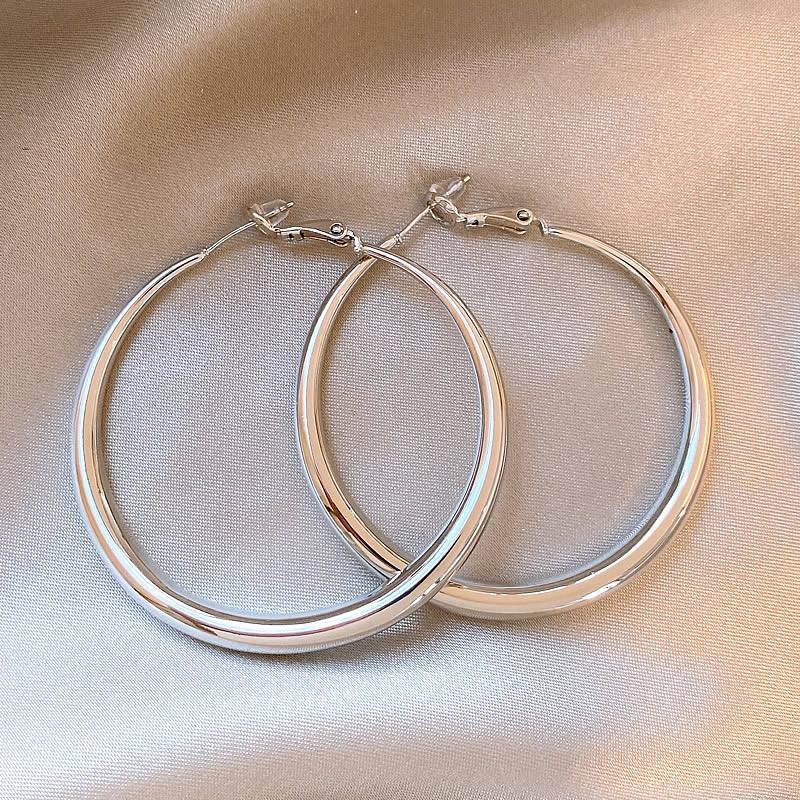 European and American simple love circle earrings fashionable versatile geometric ear buckles earrings earrings women