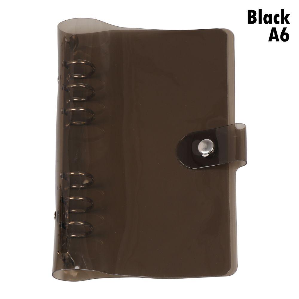 

A5 A6 прозрачная папка с перекидными листами из ПВХ, обложка для ноутбука, цвет макарон, 6 папок-переплетов, дневник, журнал, планировщик, школьные канцелярские принадлежности