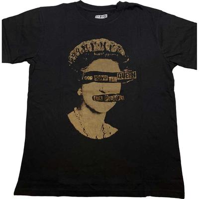 Sex Pistols God Save The Queen Diamante Black T Shirt