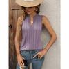 2026 Women's Summer New Style Fashion Elegant Pleated V-Neck Vest Women's Top T