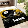 Custom Name Rams Helmet Print Carpet Rug Customizable Soft Washable Anti-Slip Home Living Room Sofa Mats Personalized Rug. 0909421