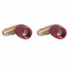 2PCS 90 Degree Angle Adapter Connector Thread Adapter for R410/R32 Air Conditioning Line