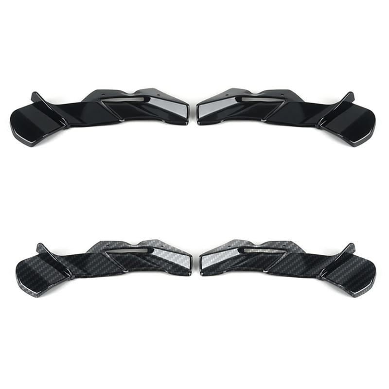 Motorcycle Accessories Front Winglet Spoiler Wing Fairing Lip For Kawasaki ZX-6R ZX6R Small Design Carbon
