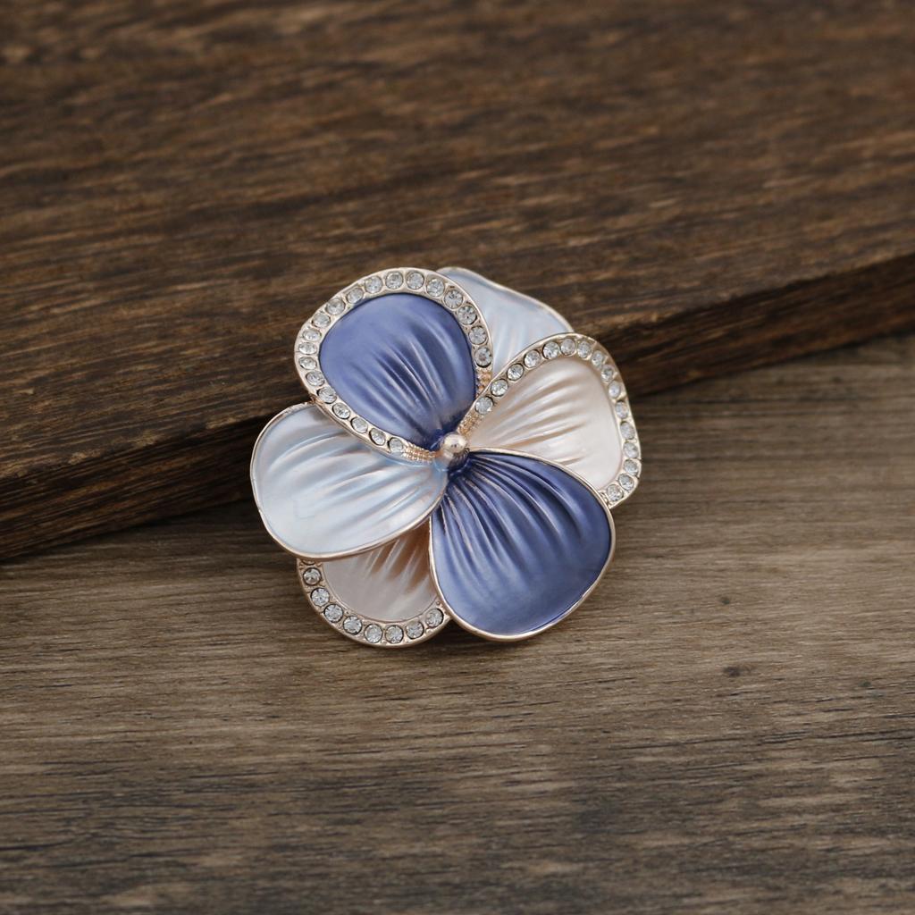 Neue Emaille geometrische Blume magnetische Brosche, modische und hochwertige Damen vielseitige multifunktionale Brosche