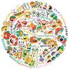 50PCS Commendation Cartoon Stickers Doodle-style Waterproof Stickers Suitable for Decorating Cups Notebooks Phones and Luggage