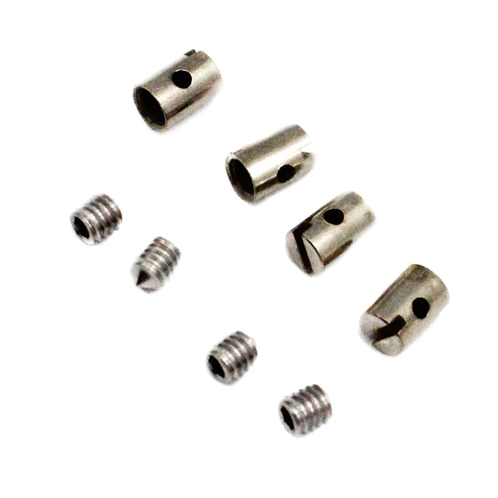 5mm Metal Cable Nipples with Screws, Solderless Installation, Proof, for Throttle and Carb Cables
