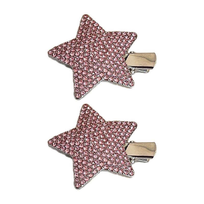 Pink Sweet Water Diamond Hair Clip Women's High End Temperament Duck Billed Clip Hair Accessories
