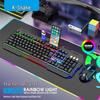 Viper KM520 Luminous Metal USB Wired Keyboard and Mouse Set for Desktop Computers