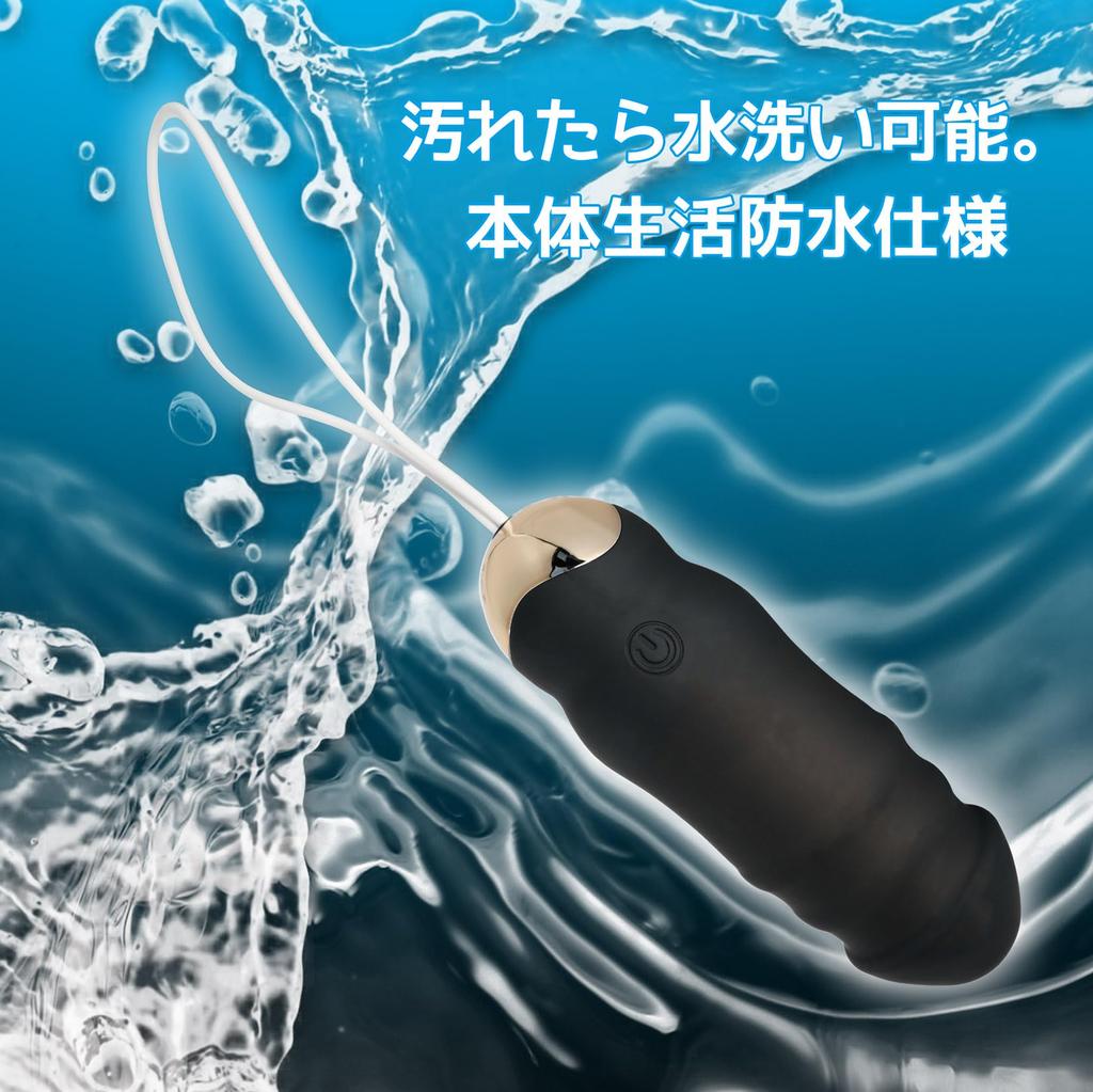 JAPANTOYZ nemo: Nyokki BLACK Remote Controlled Piston Vibrator