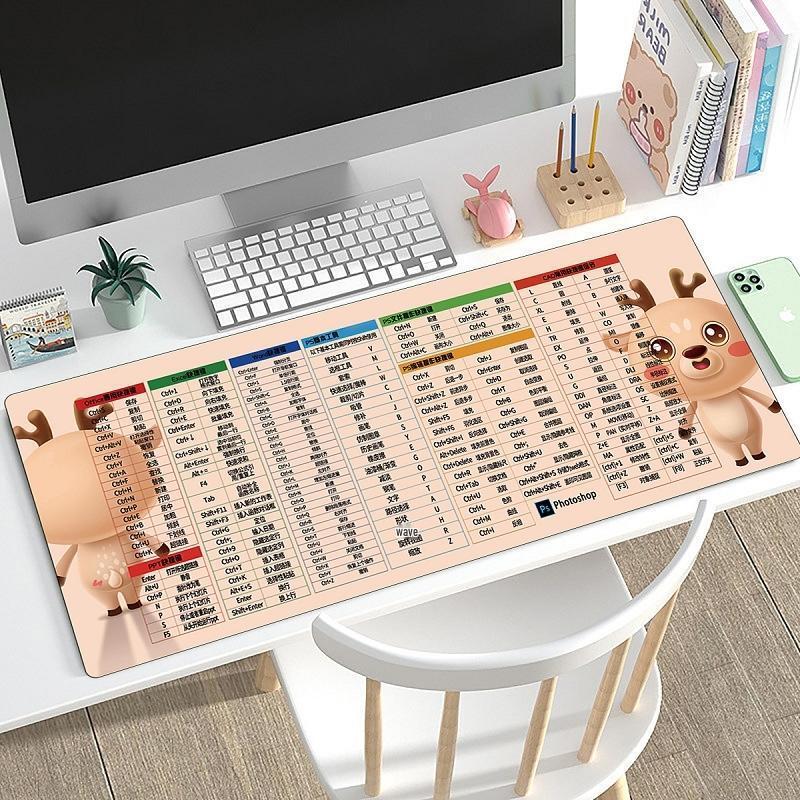 Gu Rui De Extra Large Office Shortcut Key Mouse & Keyboard Mat