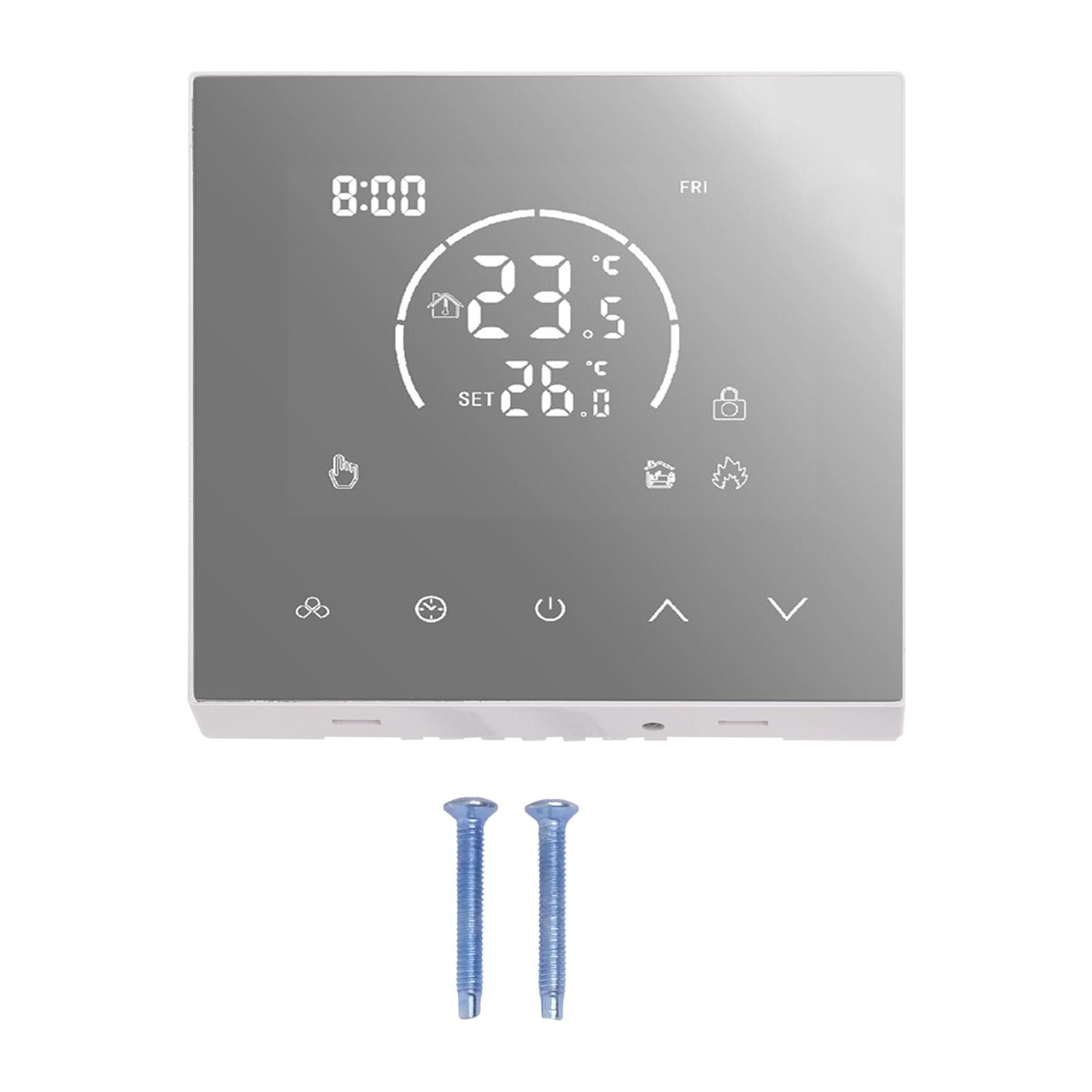 Heater Compatible Smart Thermostat Featuring User Friendly Interface Temperature Lag Settings and Safety Locks
