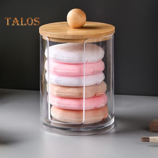 Scatola Portaoggetti Organizer per Cotton Fioc con Coperchio Design Trasparente Contenitore Multiuso per Dischetti di Cotone, Filo Interdentale