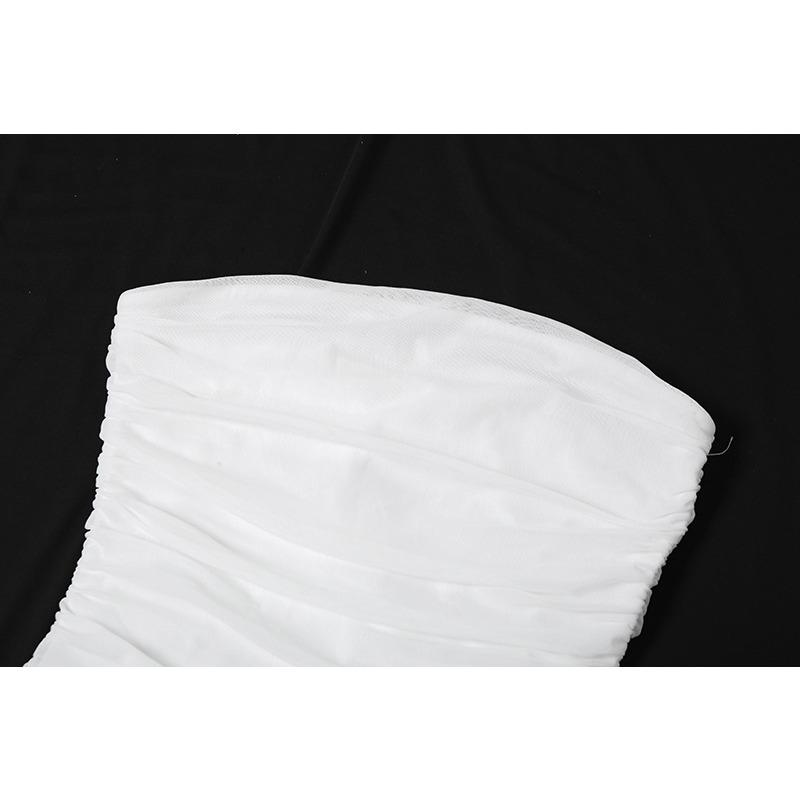 Spring Women's Solid Color Slim-fit Street Fashion Sleeveless Collar Pleated Top