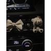 Car Air Freshener White Bear Bowknot Car Air Conditioning Vent Decoration Perfume Diffuser Stone Car Interior Accessories