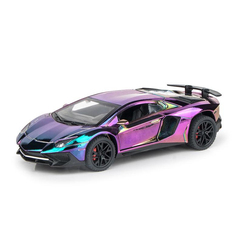 1:קנה מידה 32 דגמי Lp750-4 מסגסוגת G800 צעצועים רכב יציקת מתכת גרסת ציפוי אלקטרוליטי רכב משיכה לאחור עם צליל ואור מתנות חג המולד לילדים