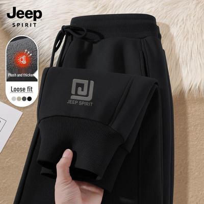 JEEP SPIRIT Men's Winter Fleece Jogger Sweatpants