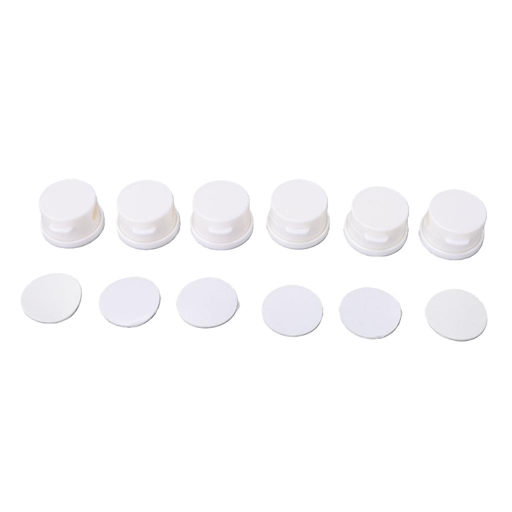 6 Pcs Magnetic Cable Clips Rotating Easy Open Cable Management Wire Holder Keeper White
