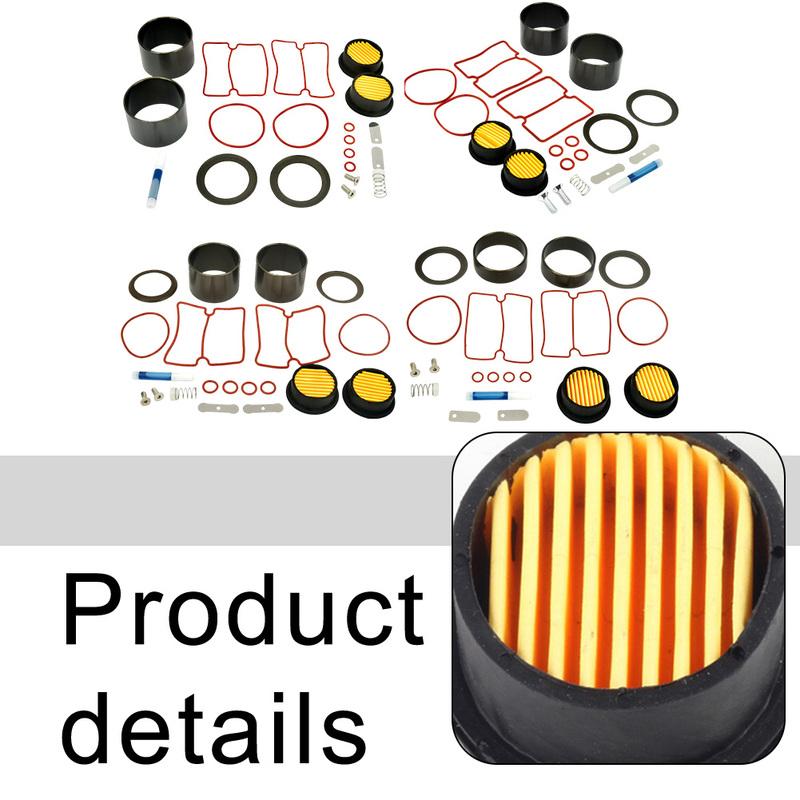 20pcs Air Compressor Repair Kit Cylinder Gaskets Piston Rings Filter Elements For 550W 750W 1100W 1500W Oil-free Compressors