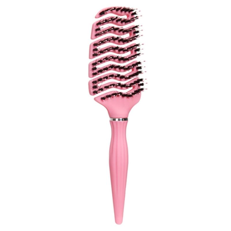 

Detangle Hair Brush Styling Brushes Smooth and Manageable Hair Comb for Woman Styling Comb Effective Hair Care Tool рожевий