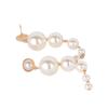 Stylish Gradient Pearl Earrings For Women Chic Long Statement Jewelry