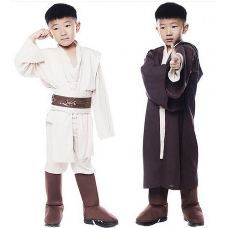 Star Wars Children Jedi Cosplay Cape Cloak Costume High Quality Polyester Fabric