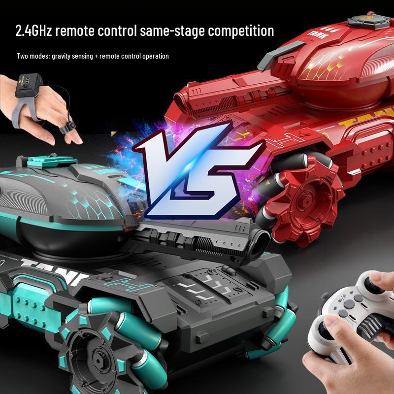 Remote Control Off-road Tank with Gesture Sensing & Water Bomb Launch