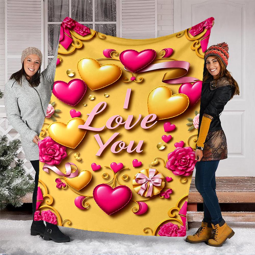 1 Stück Herz-Dekorationen Outdoor-Decke - Leichte Flanelldecke für Reisen, Camping, Wohnzimmer, Sofa, Stuhl yy251114203