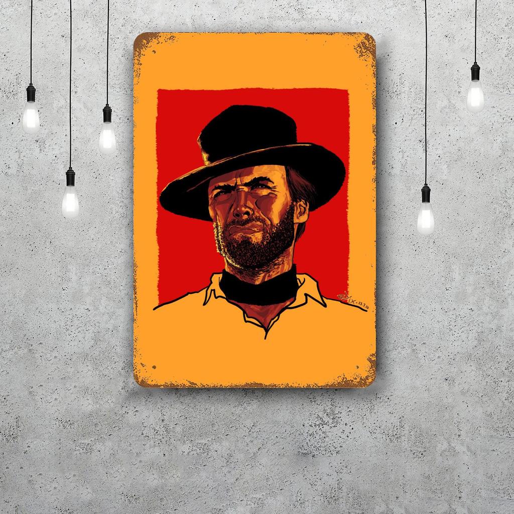 Clint Eastwood Metal Signs wall decor Vintage Tin Signs Captain Metal Poster Decor for Bar Pub Club Wall Decoration