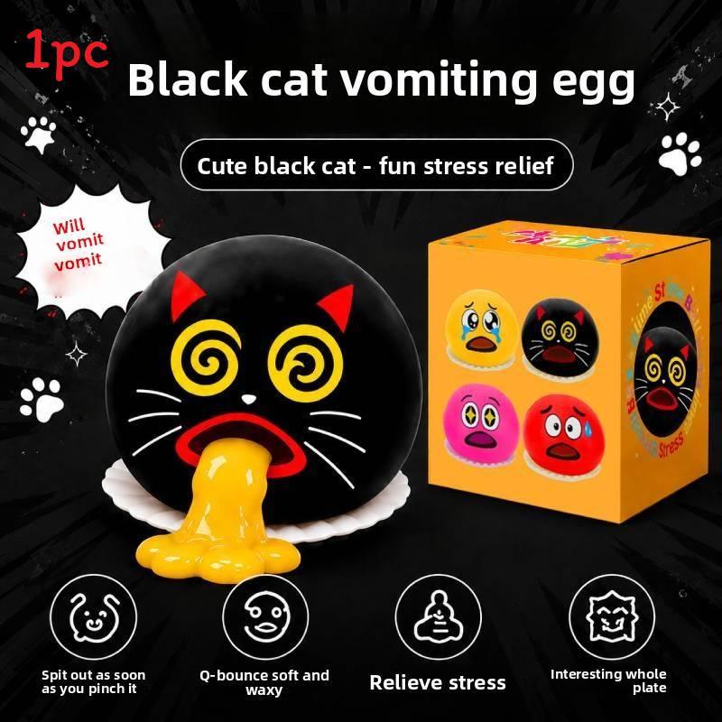 Slime Vomiting Egg Stress Relief Toy For Kids With Soft Gel Decompression Fun