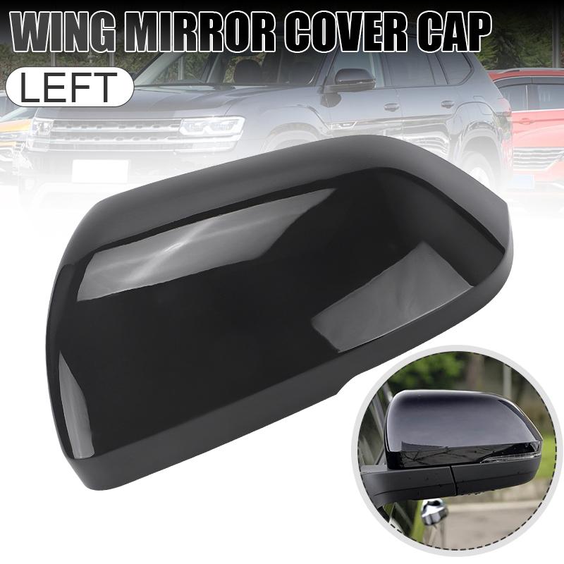 Left Right Rearview Mirror Cover For VW Atlas 2018 -2025 Side Wing Mirror Cap Repalcement Accessories Glossy Black Left