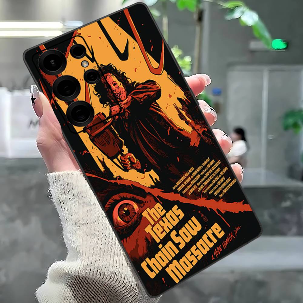 

T-Texas Chainsaw Massacre Movie Phone Case For Samsung S 24 Fe 25 Ultra Plus 20 Lite 21 30 22 23 24 22 Ultra 5G Fundas Samsung S22 5G